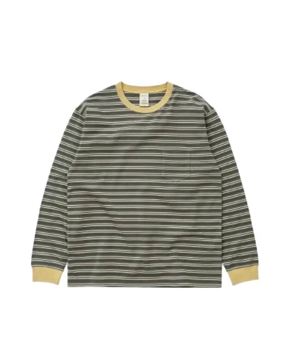 M カーキス ボーダー ロングスリーブ barkCOLOR