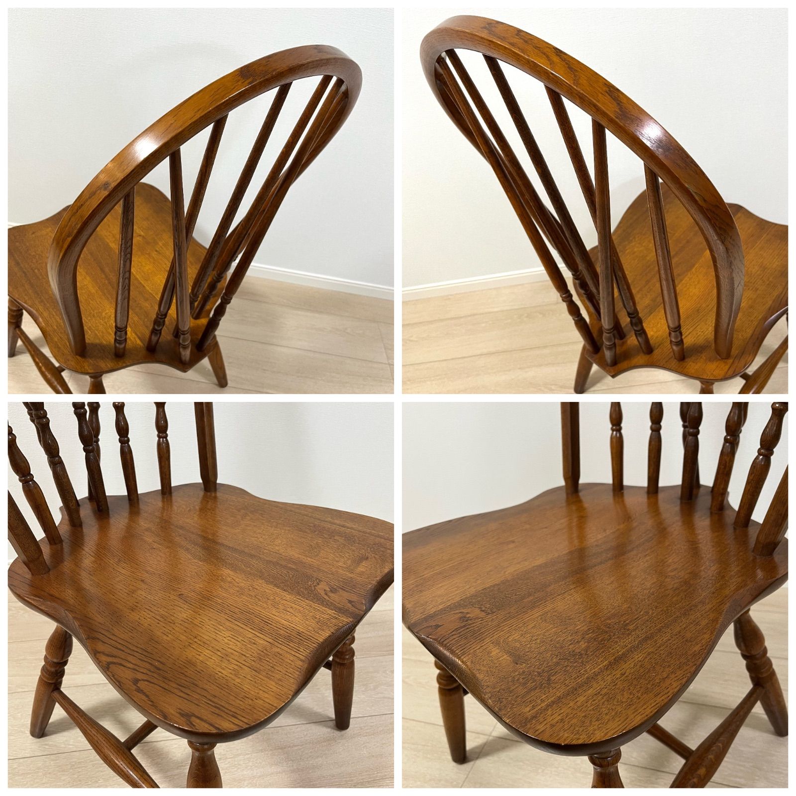 た71【美品】柏木工 ウィンザーチェア ダイニングチェア ボウバック