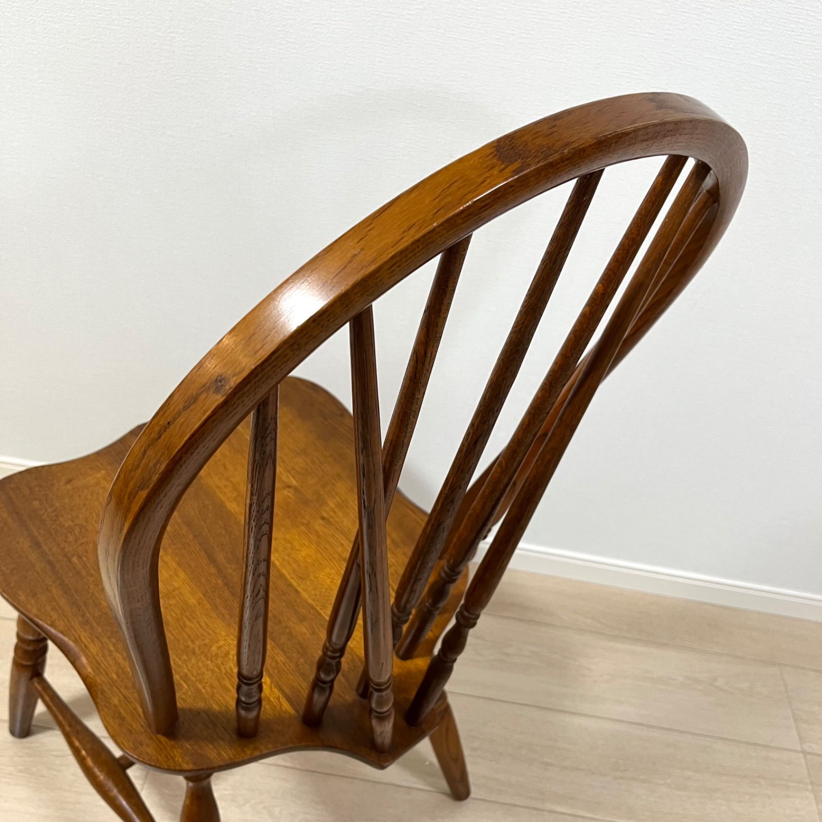 【柏木工】ウィンザーチェア　ダイニングチェア　椅子　ボウバック た71【美品】柏木工 ウィンザーチェア ダイニングチェア ボウバック
