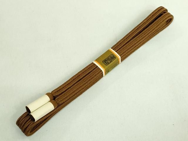 平和屋本店 上 有職組紐道明 帯締め 冠組 茶色 宮内庁御用 国立博物館御用 東京芸術大学御用 DZAA11381kh5