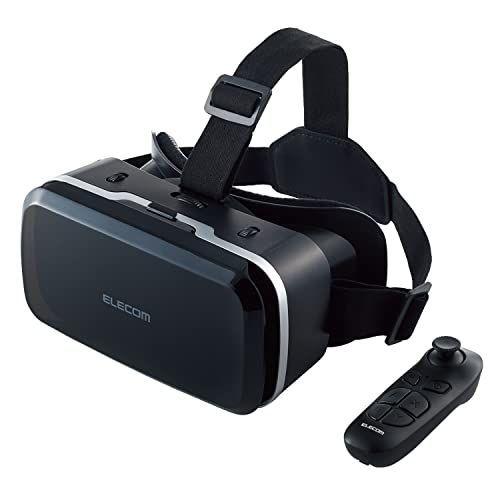 非常に良い エレコム VRゴーグル スマートフォン対応 タイプ リモコンセット ブラック VRG-M02RBK