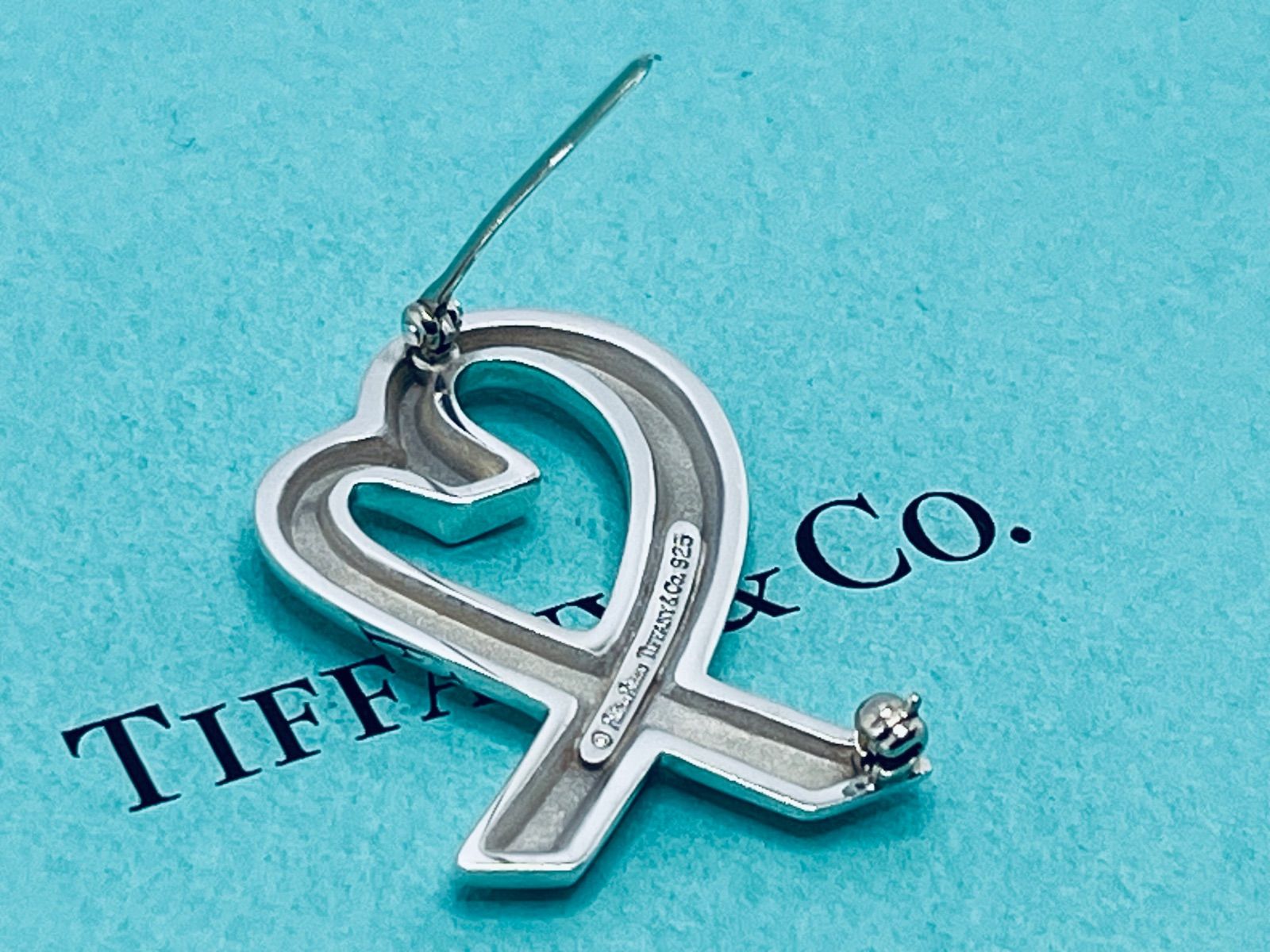 a141 美品 Tiffany&Co. ティファニー ラビングハート ブローチ