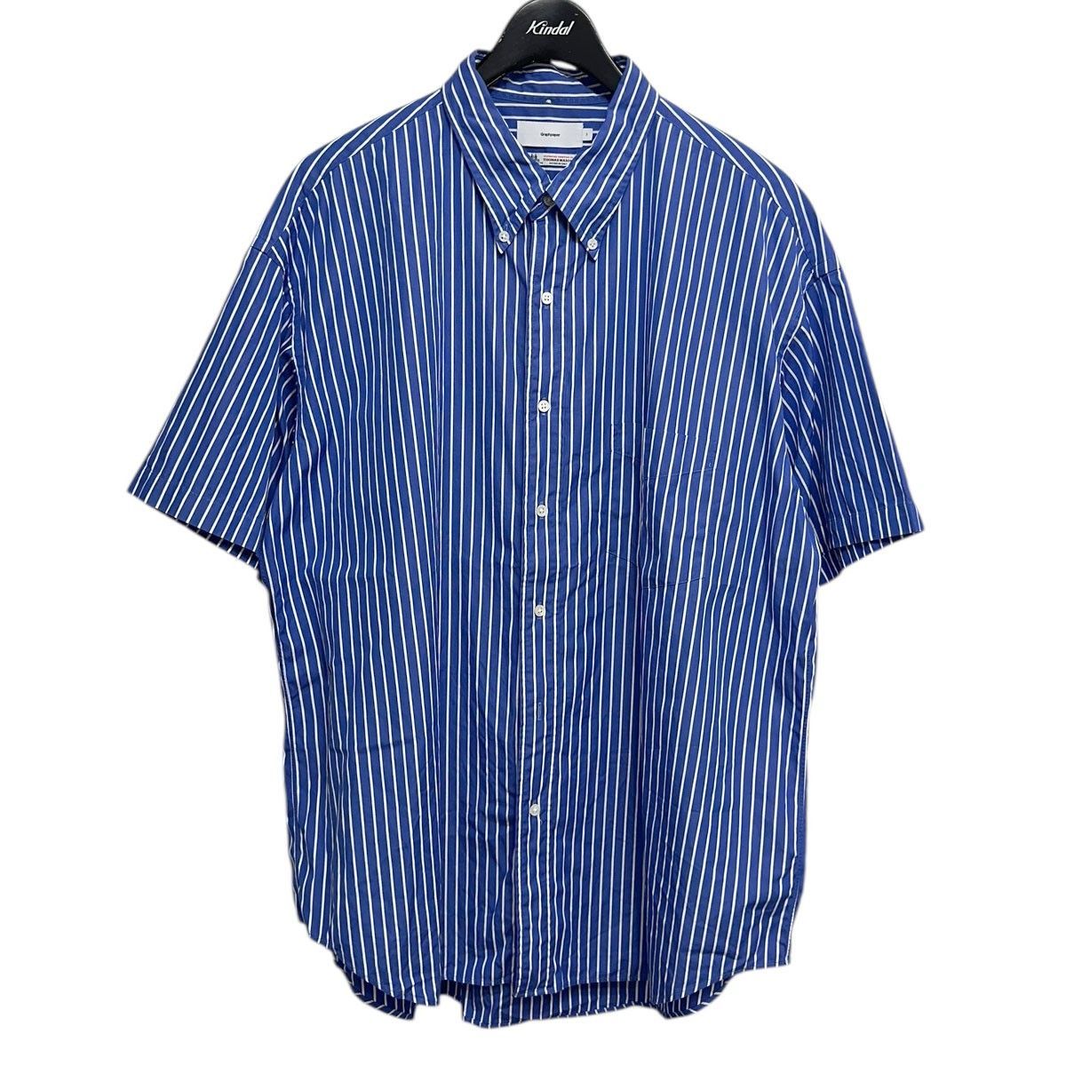 Graphpaper THOMAS MAISONストライプシャツ 半袖シャツ GM182-50501 8071000163103