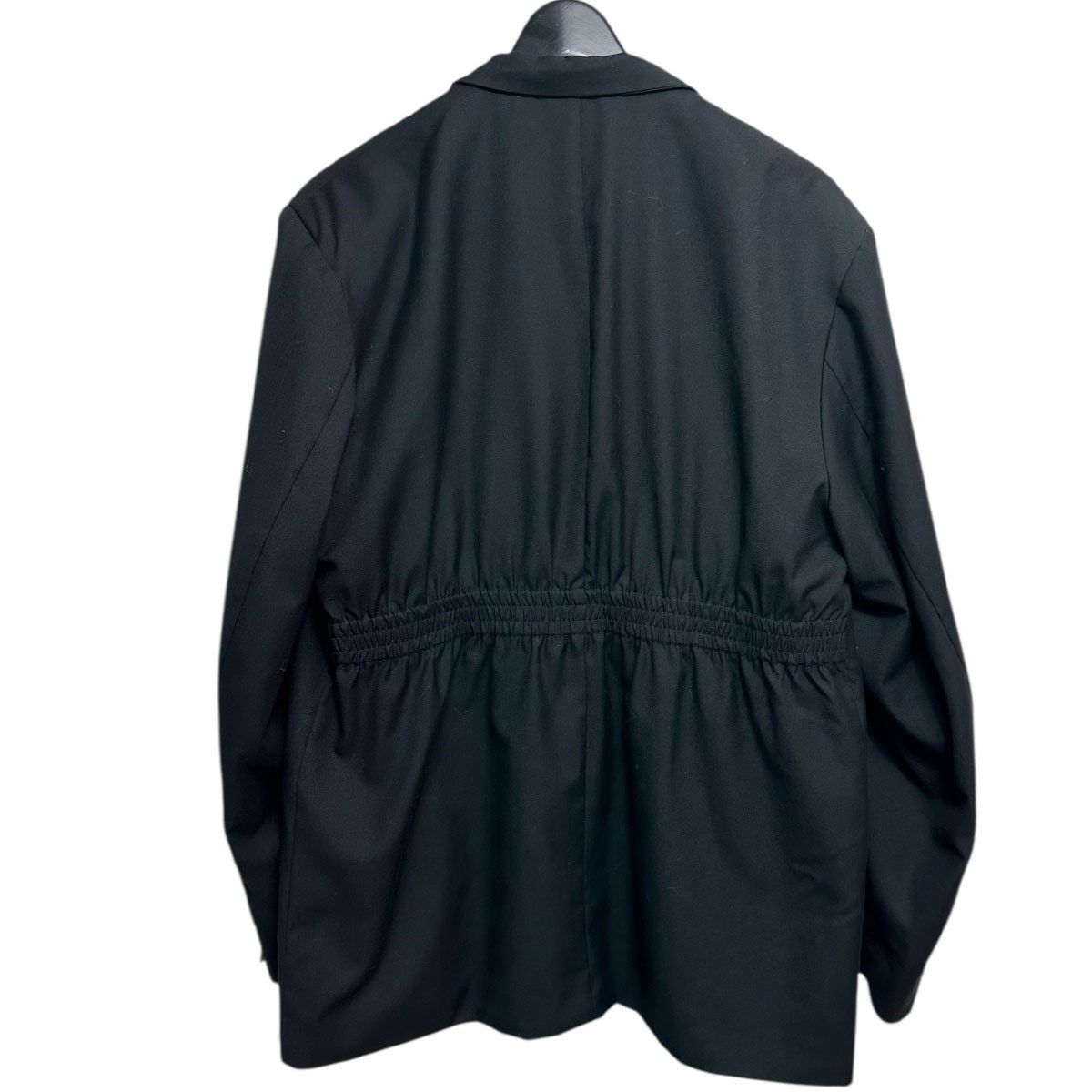 NOT CONVENTIONAL バックギャザーダブルブレストジャケット N24-030-BLK 8071000163554