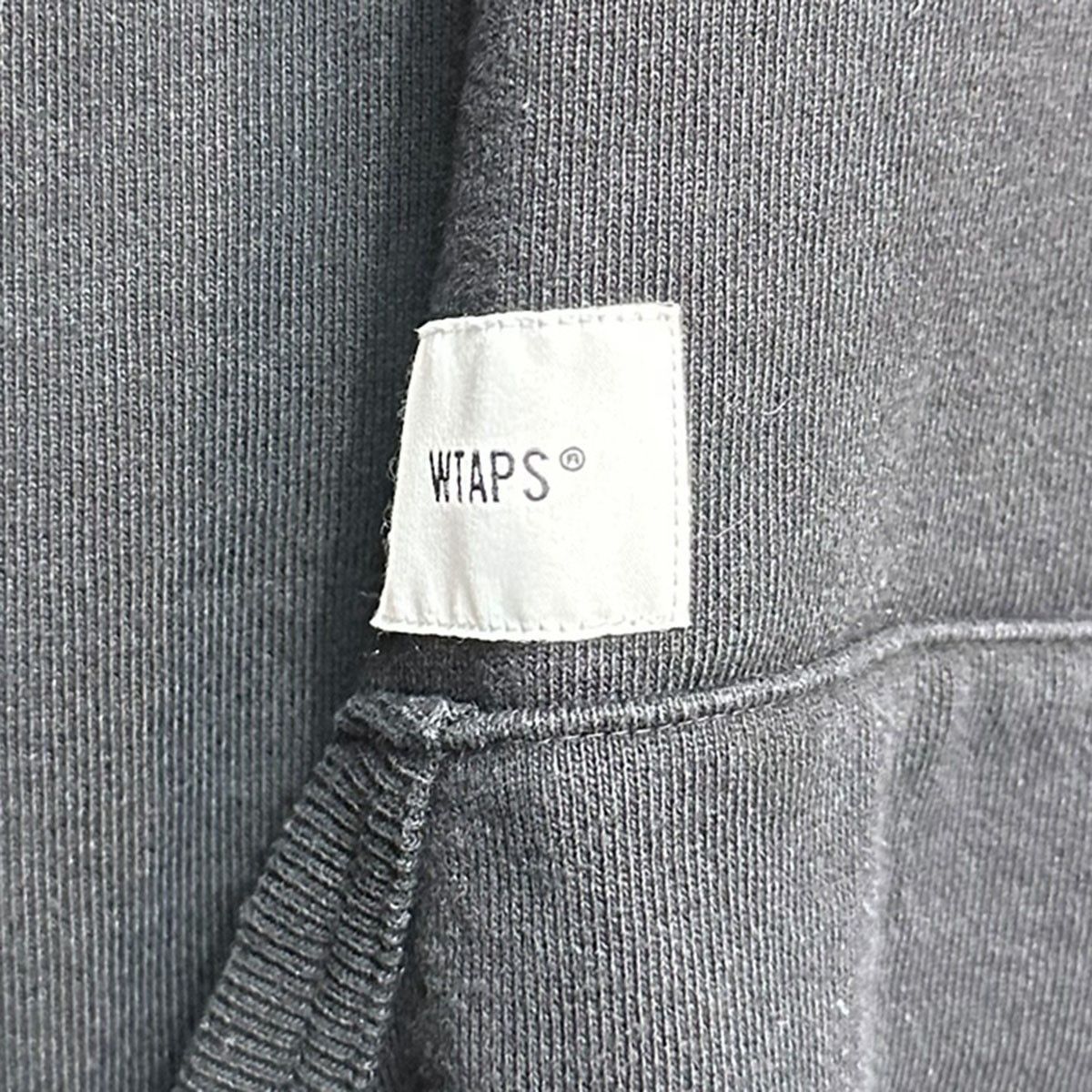 WTAPS WUT／HOODY COTTON ロゴ刺繍プルオーバーフーディー スウェット 