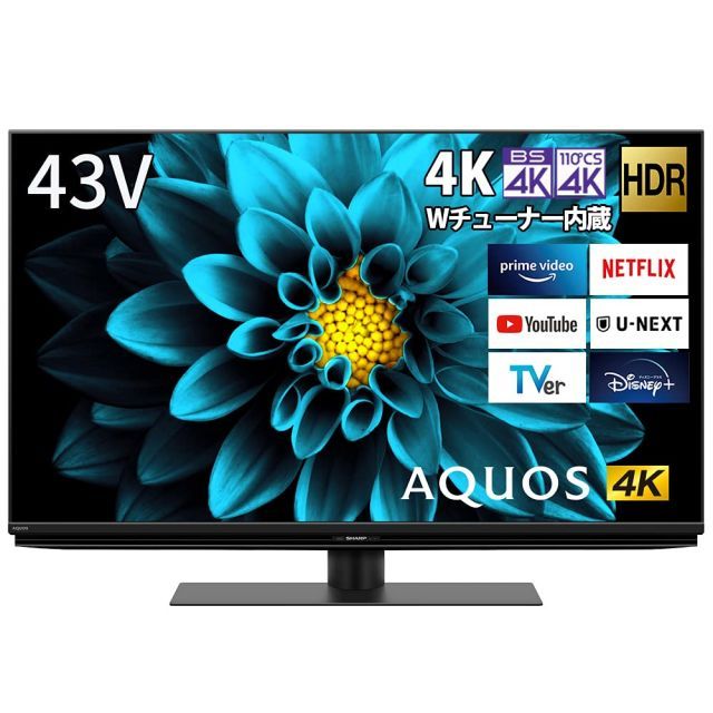 非常に良い シャープ 43V型 液晶 テレビ AQUOS 4T-C43DL1 4K チューナー内蔵 Android TV 2021年モデル MARWIL-DEMENAGEMENTS_CH