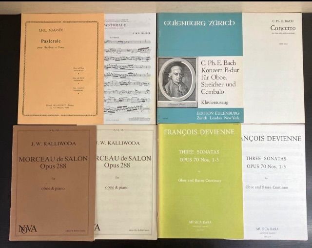 オーボエ スコア 15冊セット まとめ売り 輸入 楽譜 洋書 パート譜 ソロ