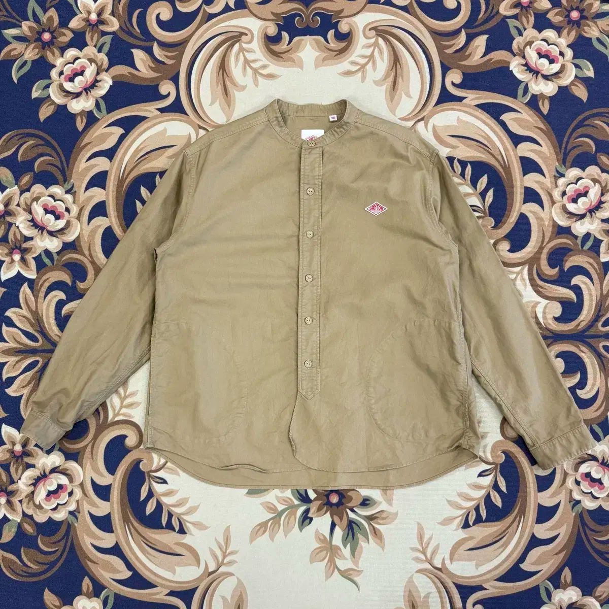 38 JPN ダントン DANTON ノン コットン シャツ ベージュ