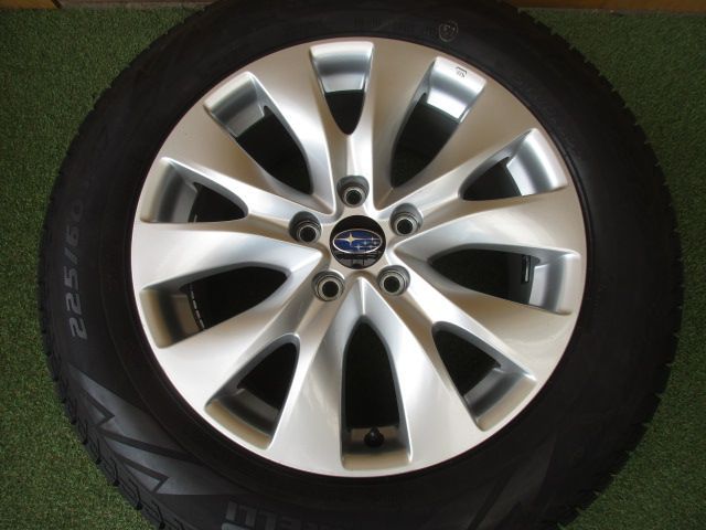 中古】 送料込み スバル純正 225/60R17 スタッドレスタイヤ4本SET SK