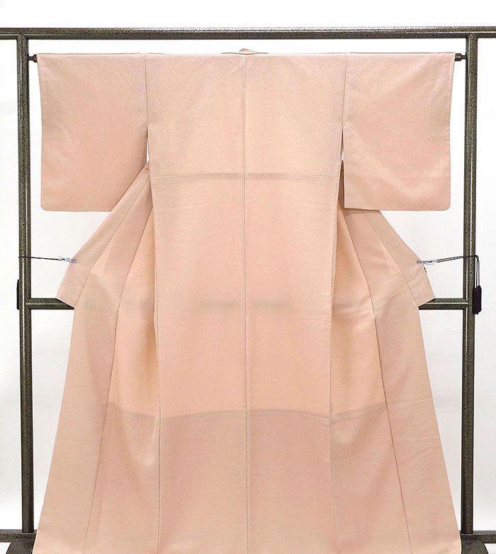 色無地 ポリエステル さんび 染色工芸家 熊谷好博子 身丈164.5cm 裄丈64cm リサイクル 着物 a4120