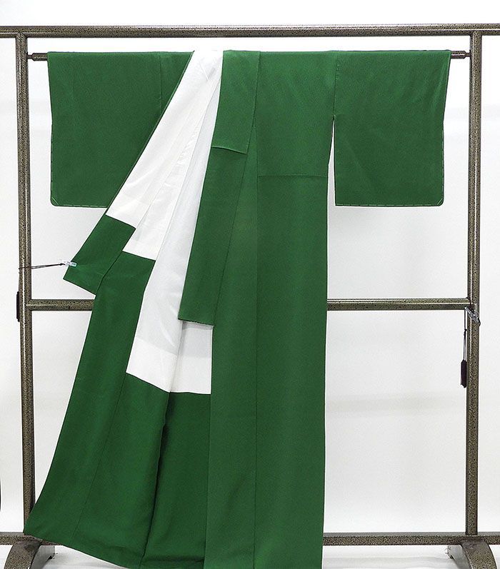 色無地 未使用 正絹 縮緬 花井幸子 身丈161cm 裄丈66cm 未着用 美品