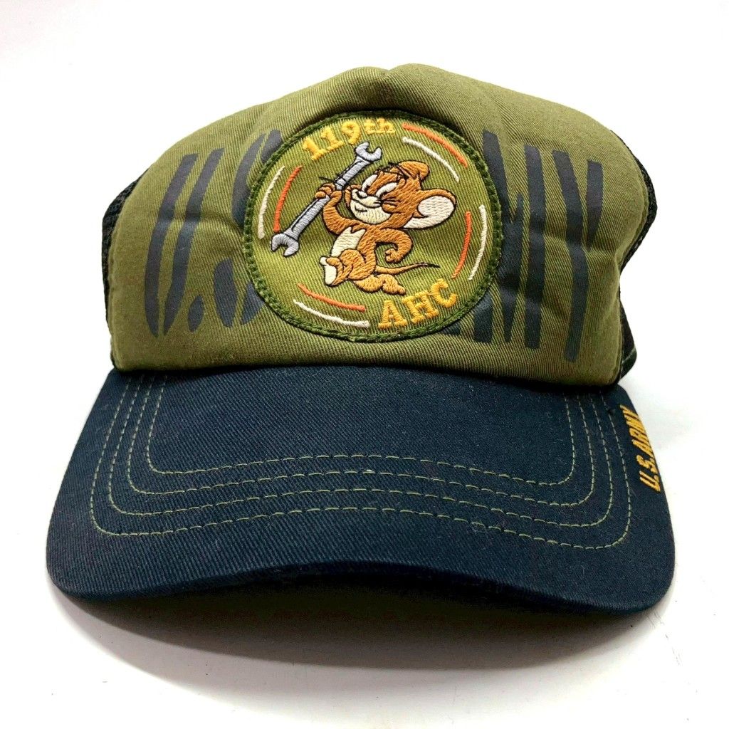 01 w-5537 トイズマッコイ TOYS McCOY TOM - JERRY U.S. ARMY トム＆ジェリー メッシュキャップ 頭囲約58 cm 帽子 品