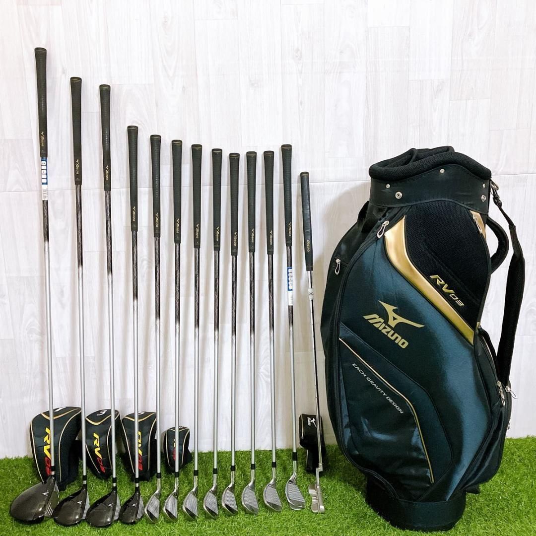 豪華13本 MIZUNO RV03 ミズノ メンズゴルフセット 初心者 入門 R