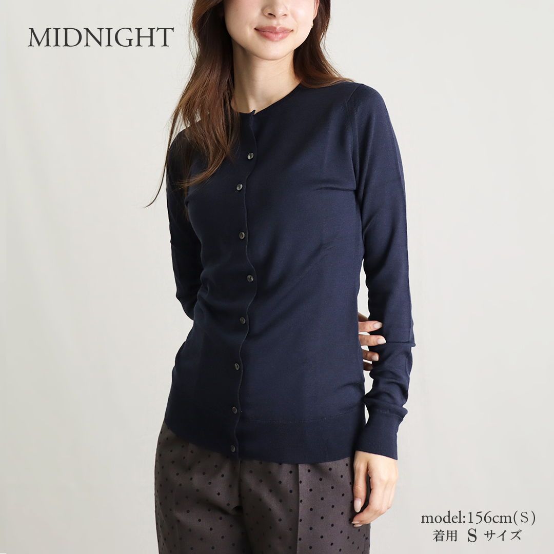  ジョンスメドレー JOHN SMEDLEY レディースカーディガン バターカップ ニット セーター 30ゲージ SOFT FAWN 長袖 カーディガン ボレロ アンサンブル