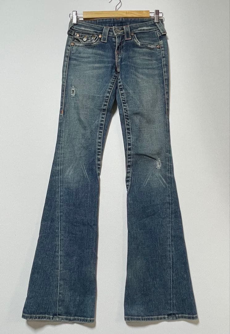 TRUE RELIGION JOEY USA製 レディース デニム ブーツカット 25インチ