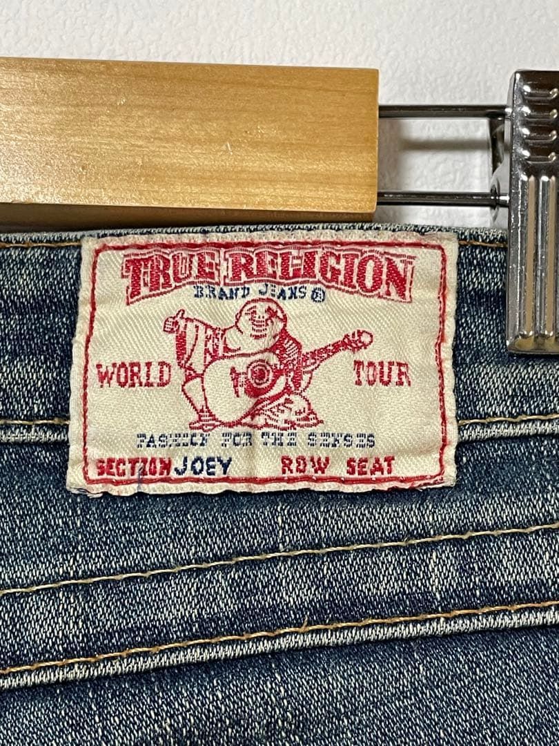 【美品】TRUE RELIGION JOEYブーツカットデニム 25 USA製 TRUE RELIGION JOEY USA製 レディース デニム ブーツカット 25インチ