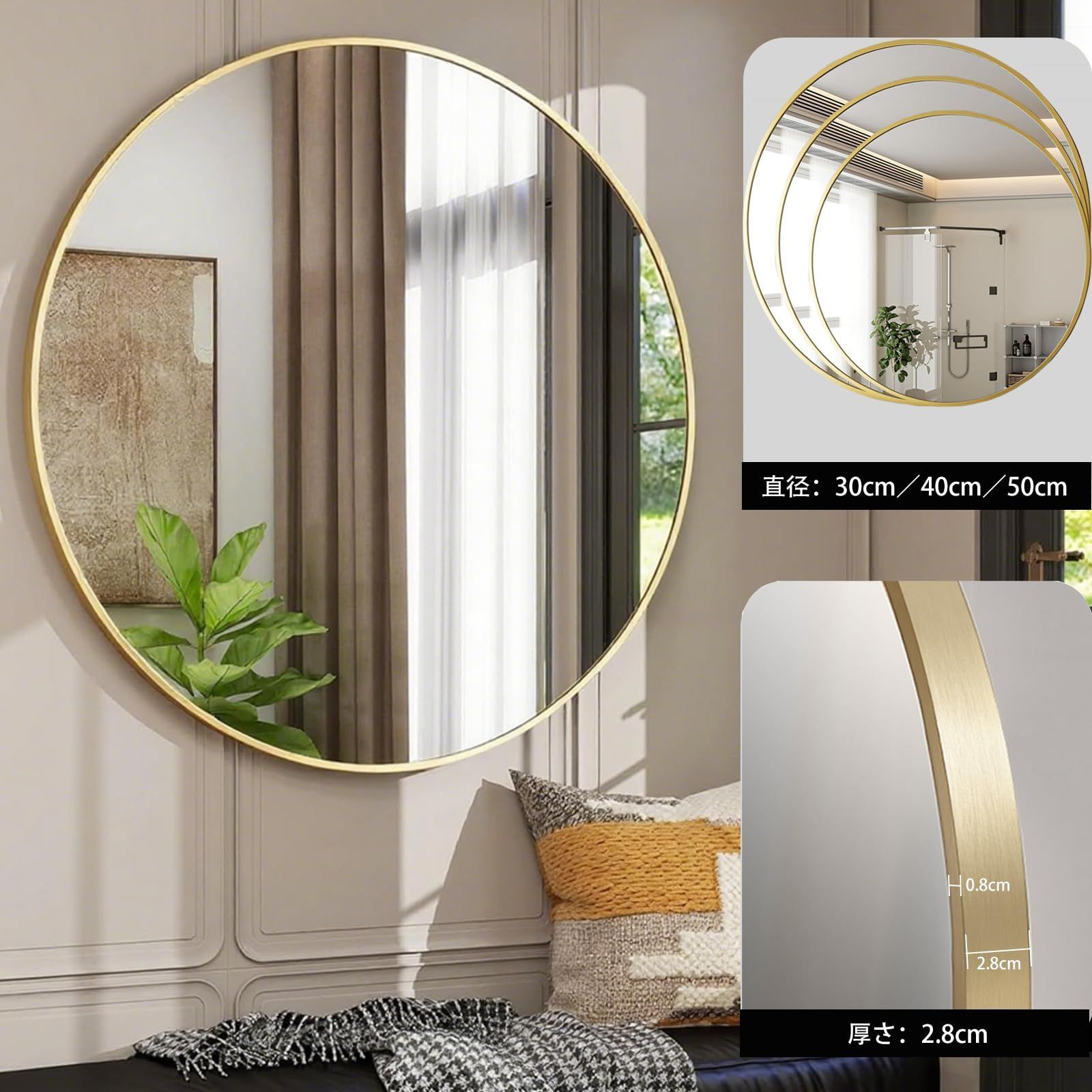 木製スタンドミラー 幅約70cmx 高さ約53cm 茶色 木製スタンドミラー 幅約70cmx 高さ約53cm 茶色