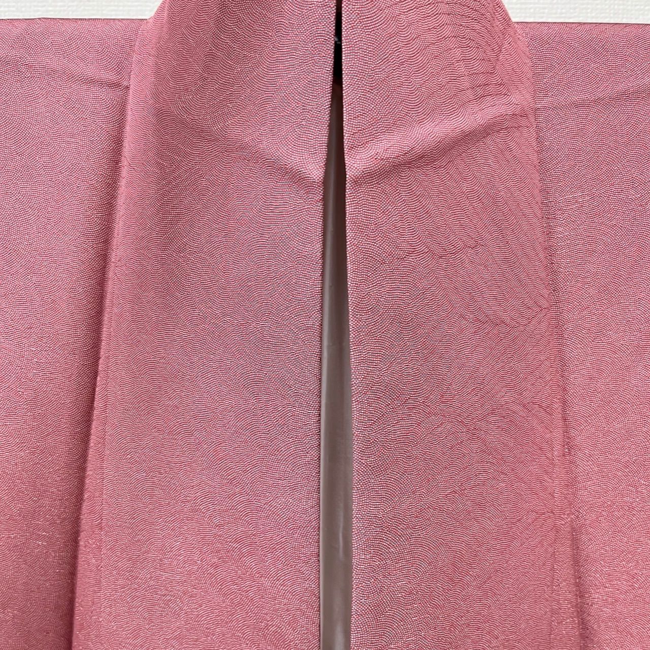 トールサイズ 江戸小紋 鮫小紋 波の地紋 一つ紋 色無地 正絹 着物 MK