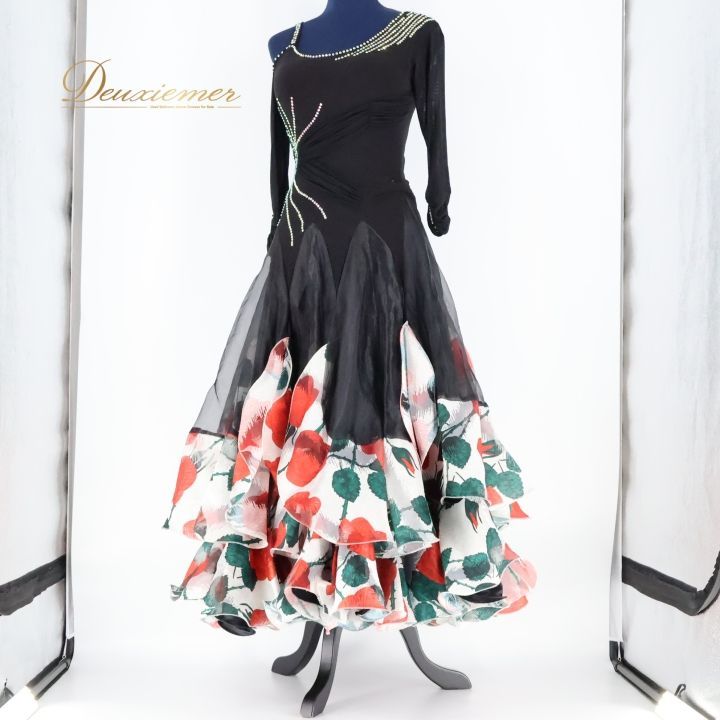 社交ダンス 衣装 スタンダードドレス スタンダード ワンピース ドレス  