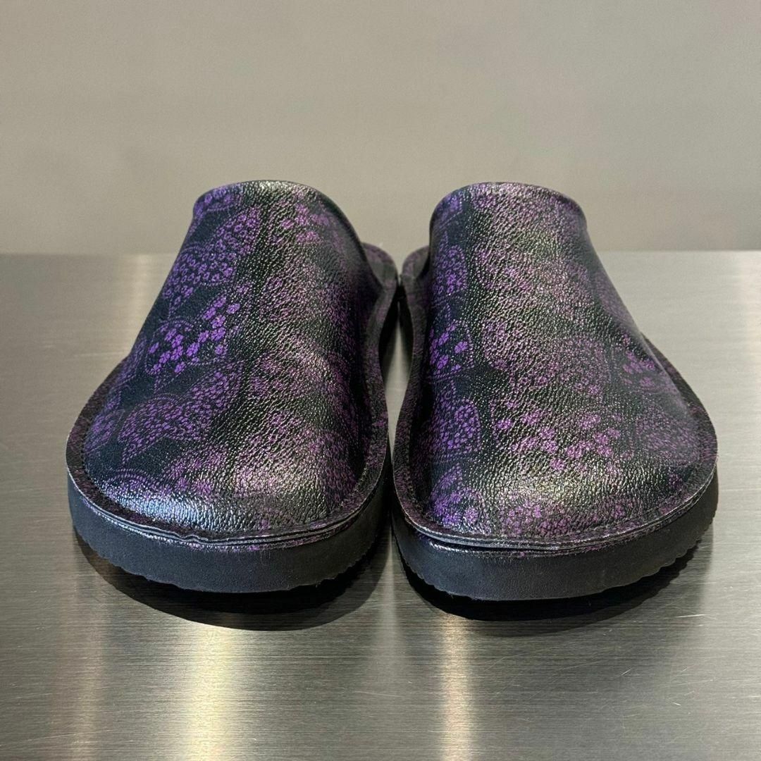 ニードルス × スイコック 27 cm パピヨン柄レザーミュール