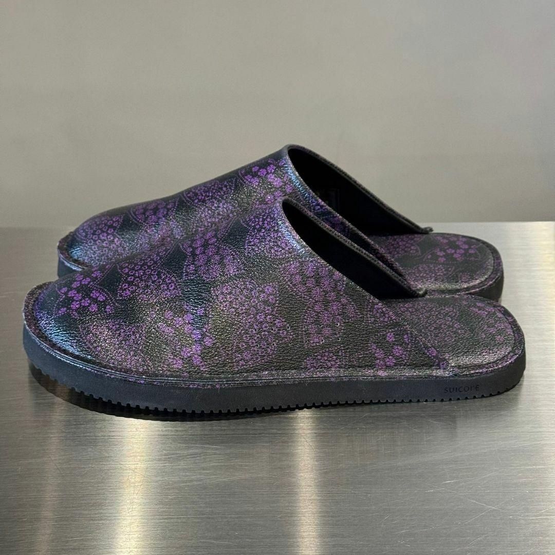 ニードルス × スイコック 27 cm パピヨン柄レザーミュール