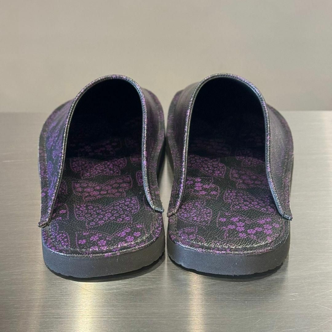  ニードルス スイコック 27 cm パピヨン柄レザーミュール スリッポン 靴