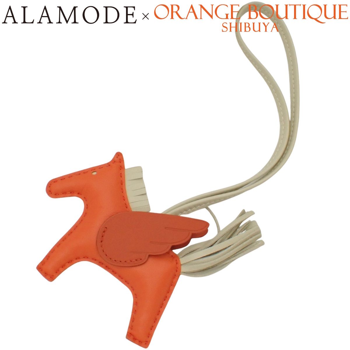 HERMES エルメス　ロデオ　PM チャーム　オレンジポピー　C刻印 HERMES(エルメス) ロデオチャーム ペガサスPM オレンジポピー