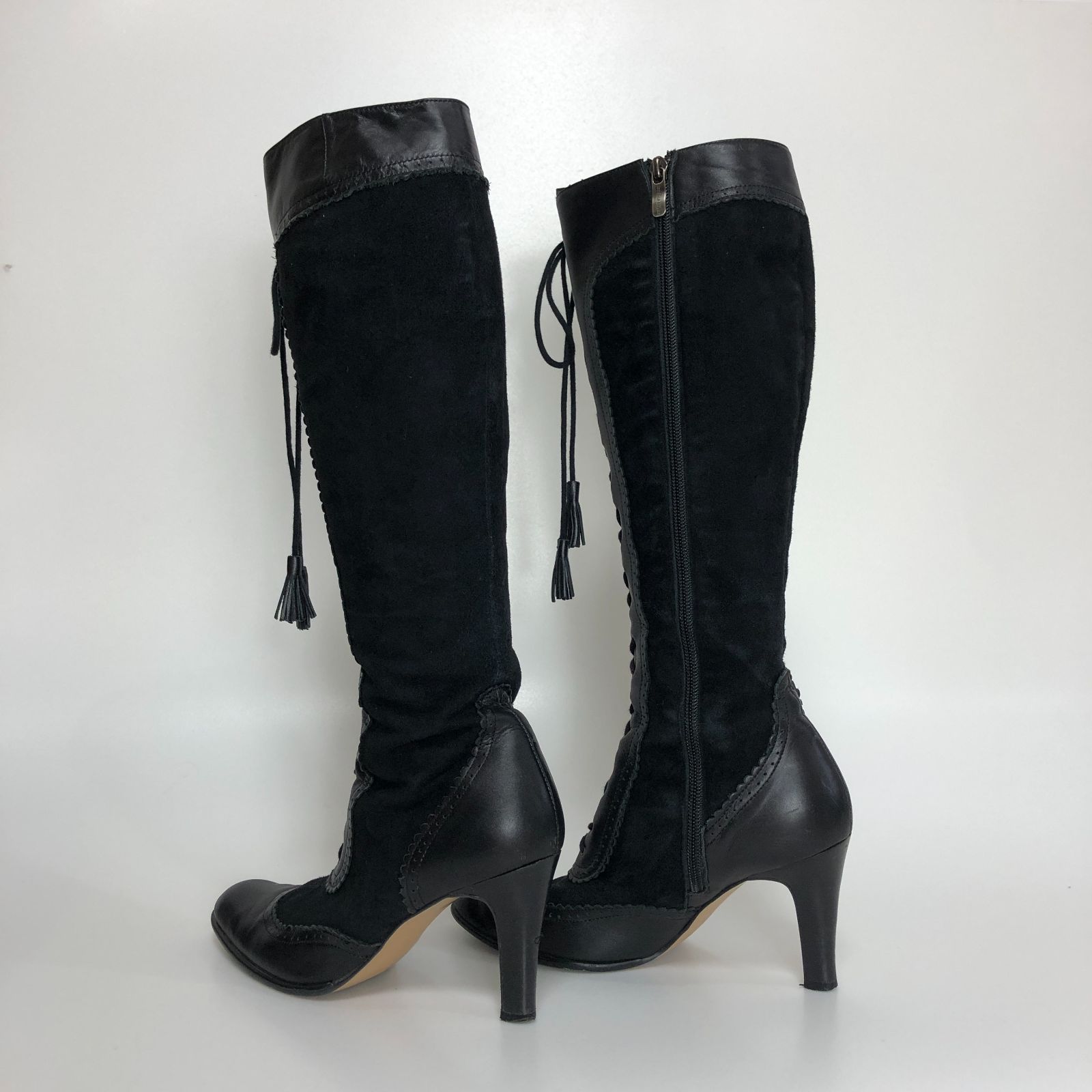 rebecca taylor レベッカテイラー ロングブーツ ブラック KSAW10-9347 