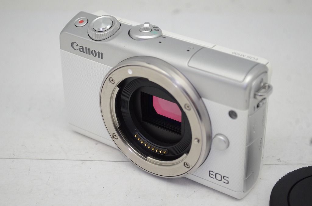 Canon キヤノン EOS M 100 ボディ ミラーレス一眼カメラ ホワイト 251020 p