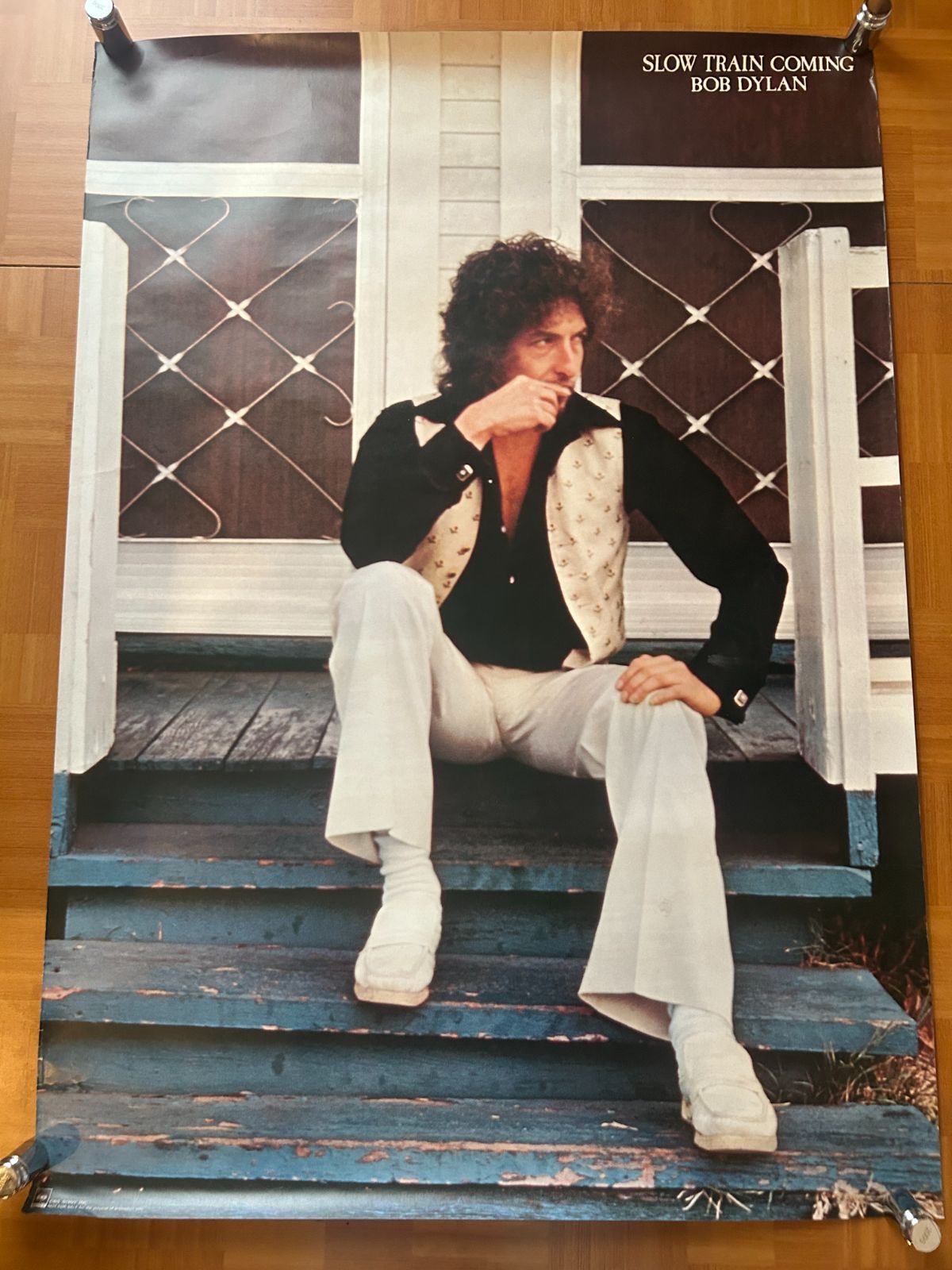 ボブ ディラン BOB DYLAN Slow Train Coming 1979年 アルバム プロモーション用ポスター B1サイズ 728x1030mm