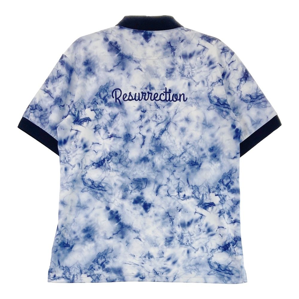 Resurrection レザレクション　総柄　メンズ　ポロシャツ　ゴルフ　L レザレクション（Resurrection）（メンズ）ゴルフウェア 吸水速乾 RR
