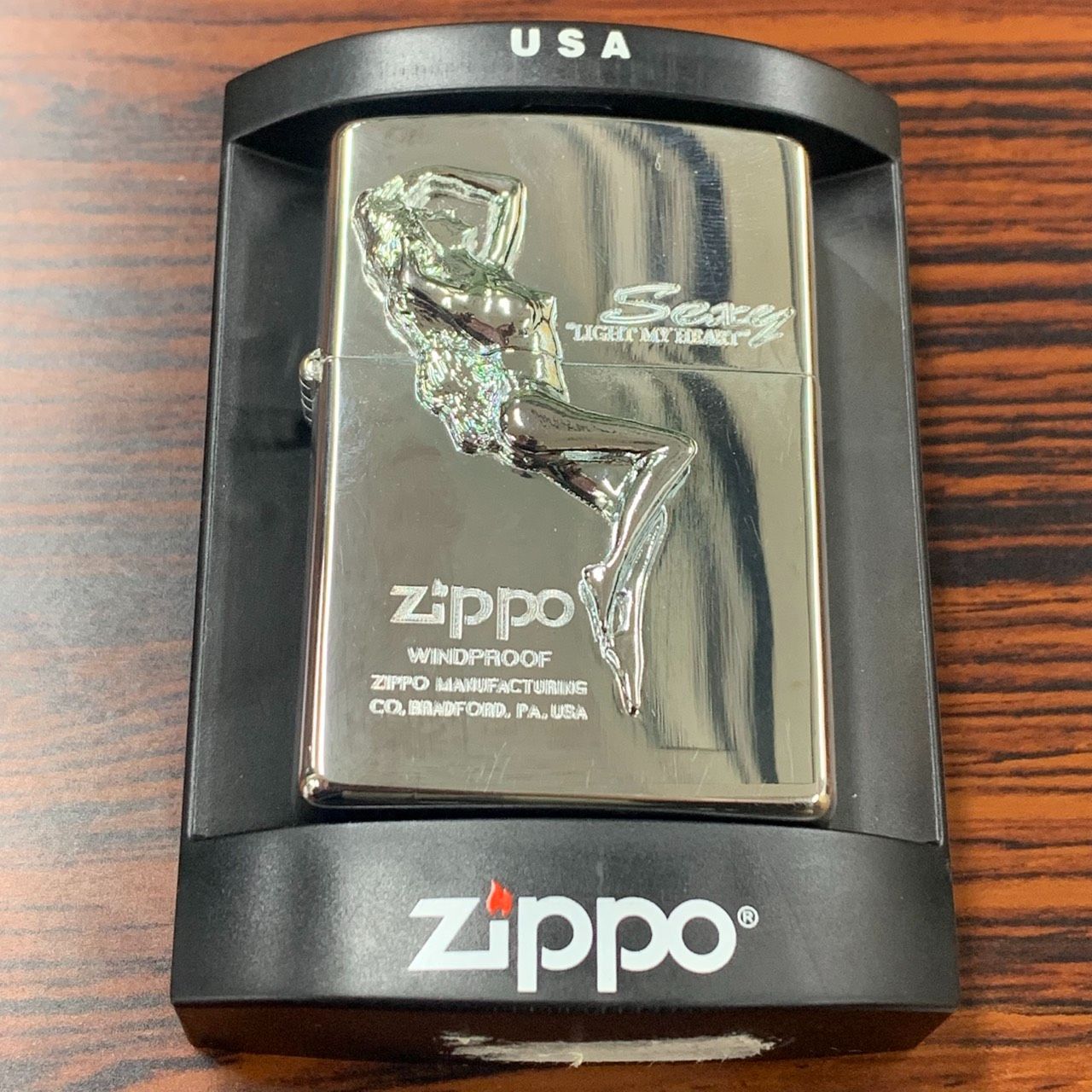 ZIPPO ジッポー ライター Sexy LIGHT MY HEART 立体 シルバー セクシー 