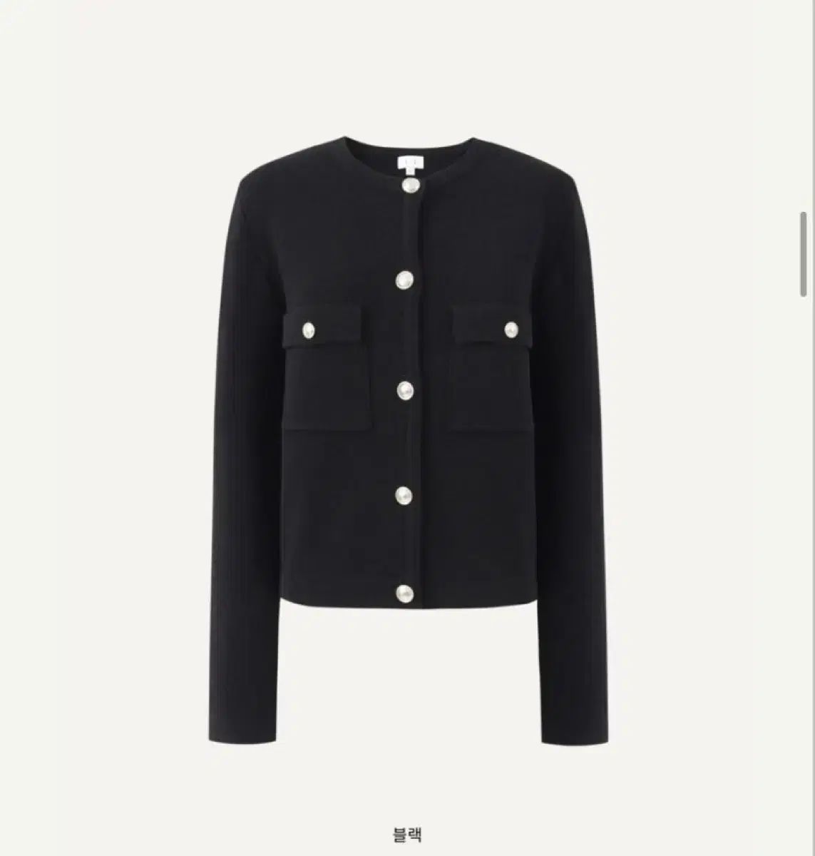 シエ クラシ カーディガン ブラック s