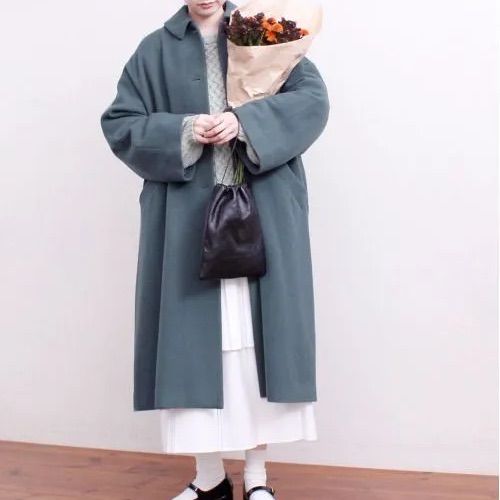 フィグロンドン エアリアルパイル Phebeコート ステンカラー アウター