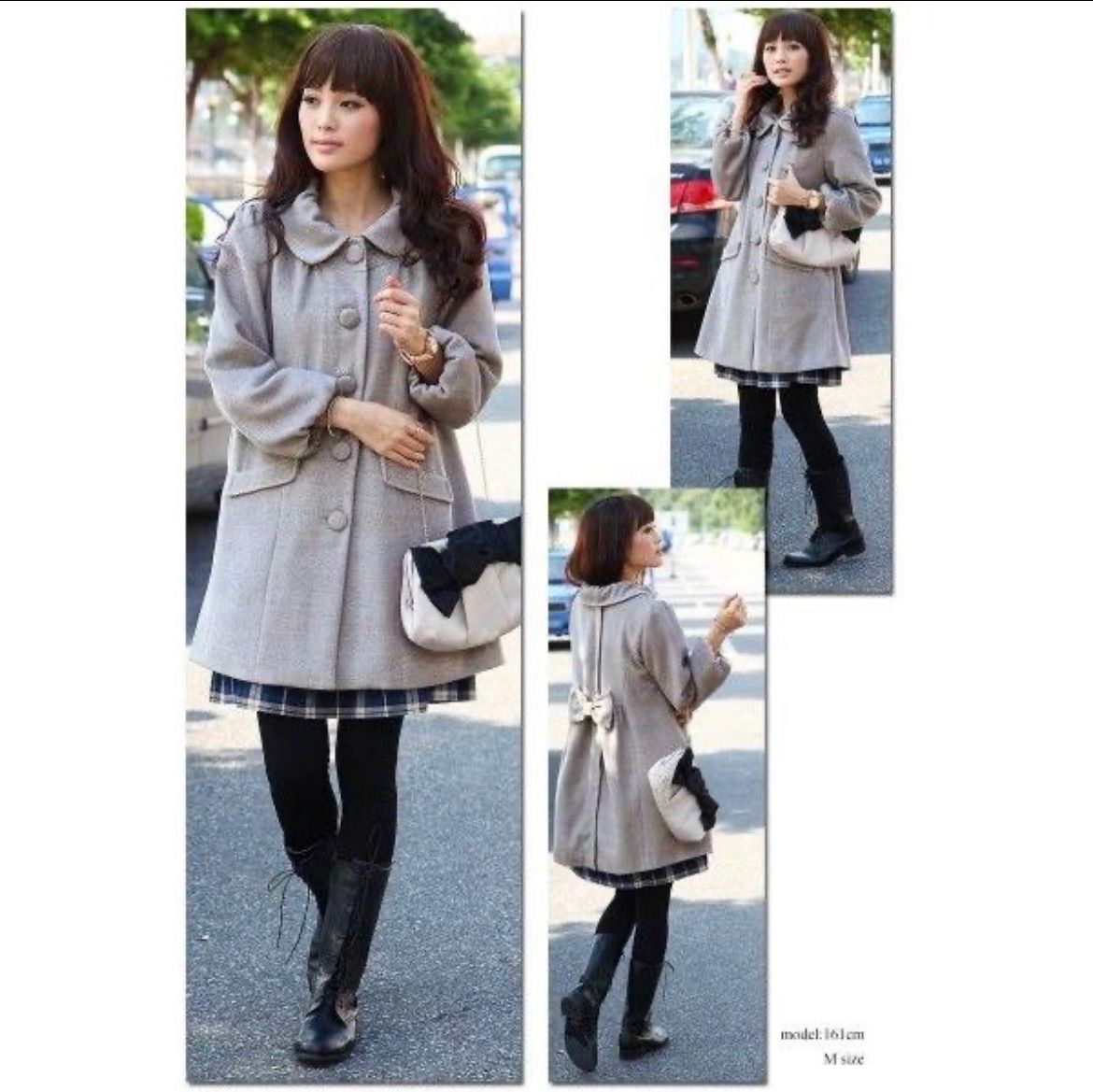 スウィートマミー14 MA-8170 Mサイズ GRAY グレー 90 ポリエステル 10 レーヨン 裏地 ポリエステル スウィートマミー マタニティ