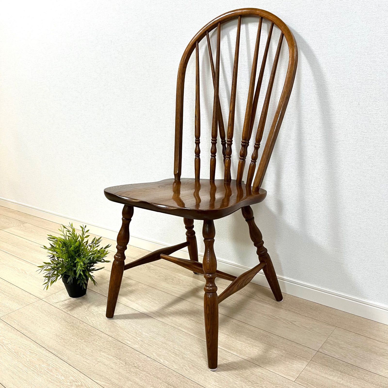 た72【美品】柏木工 ウィンザーチェア ダイニングチェア ボウバック