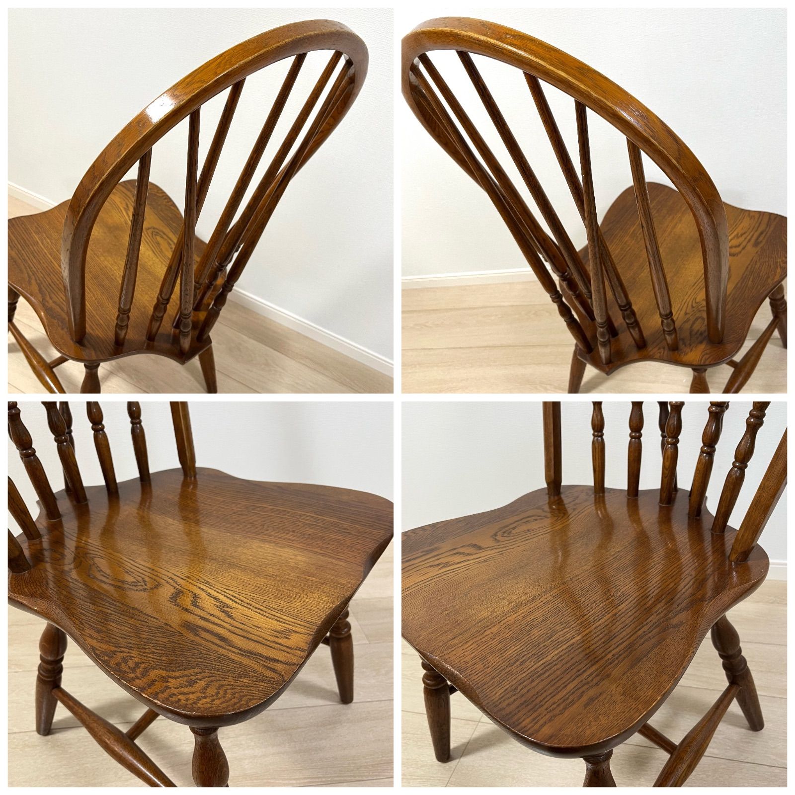 た72【美品】柏木工 ウィンザーチェア ダイニングチェア ボウバック