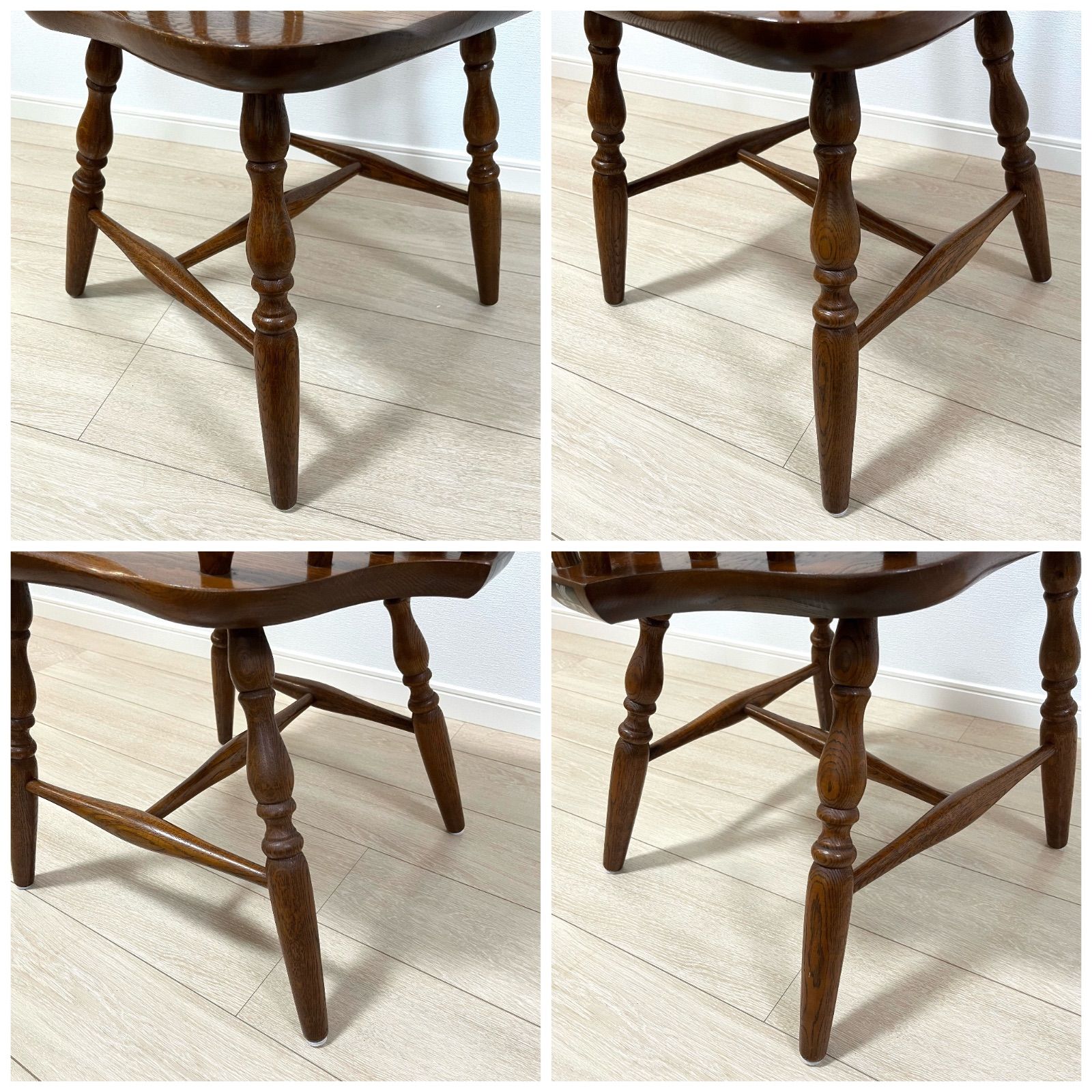 た72【美品】柏木工 ウィンザーチェア ダイニングチェア ボウバック