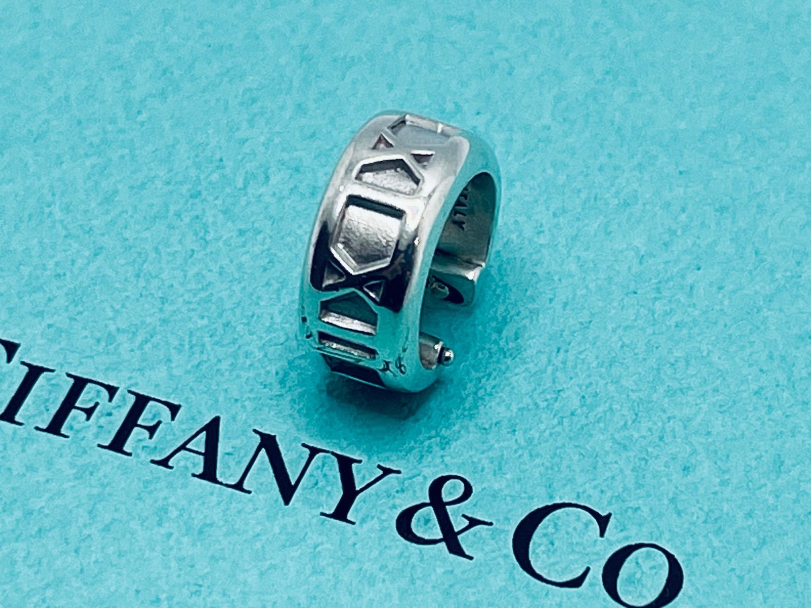 【Tiffany】アトラスフープピアス 1995 (片耳) a146 Tiffany&Co. オールド ティファニー 1995 アトラス ATLAS フープ