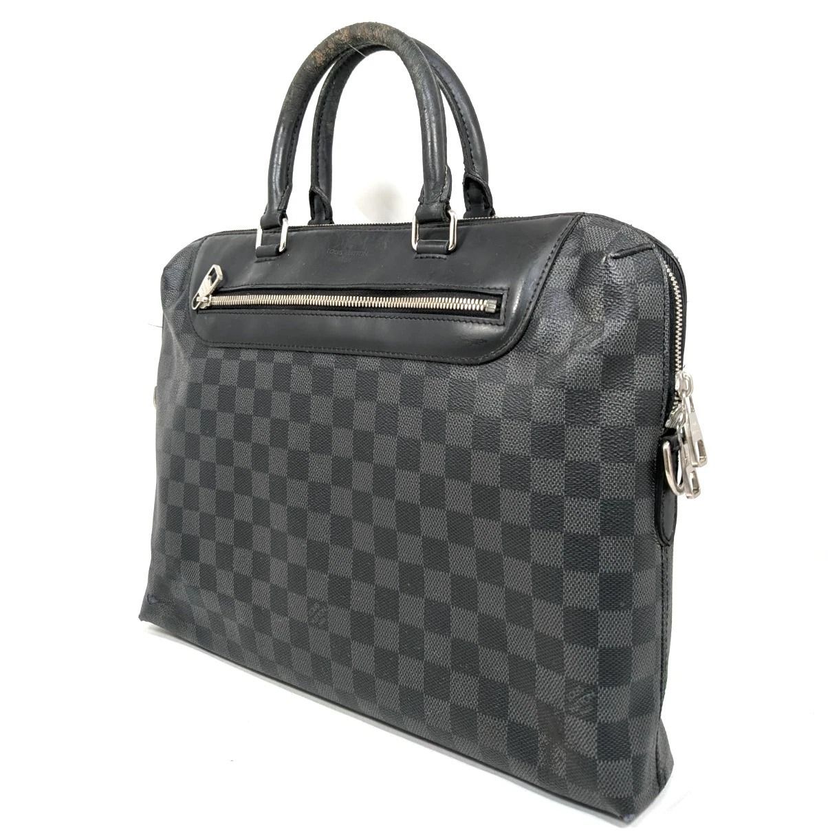 本物 ルイ ヴィトン ビジネスバッグ ポルトドキュマン ジュール ダミエグラフィット N48260 LOUIS VUITTON メンズ 通勤 書類鞄 ブリーフケース
