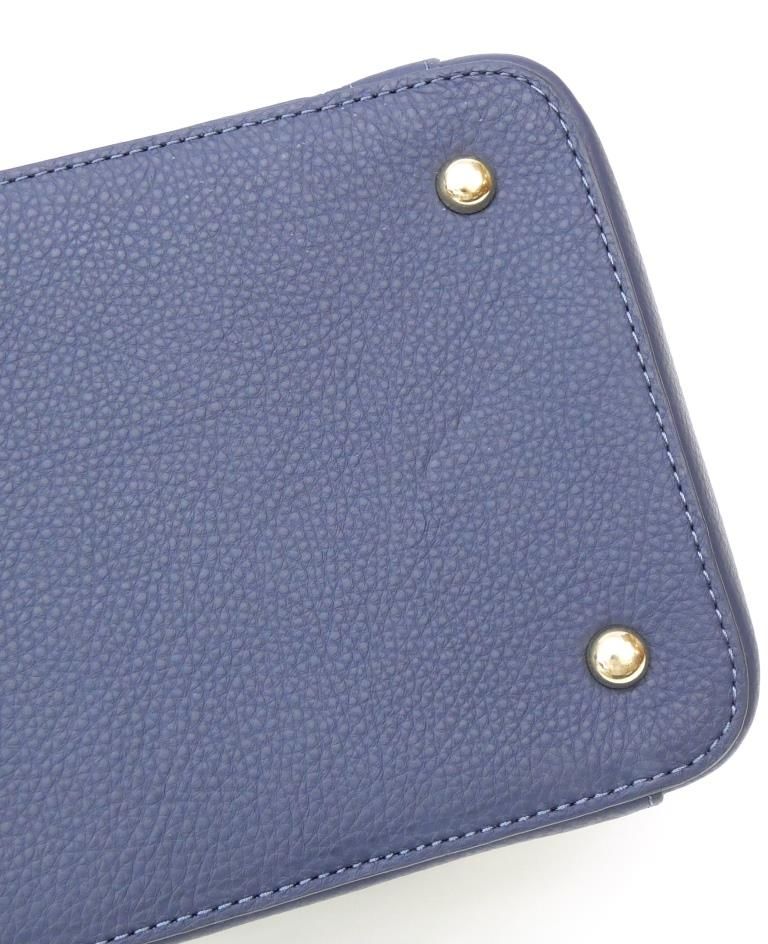 アテニア Attenir トートバッグ ネイビー レザー - メルカリ