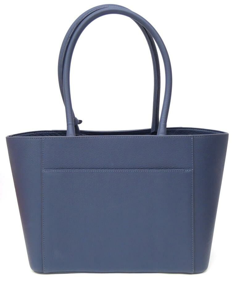 アテニア Attenir トートバッグ ネイビー レザー - メルカリ