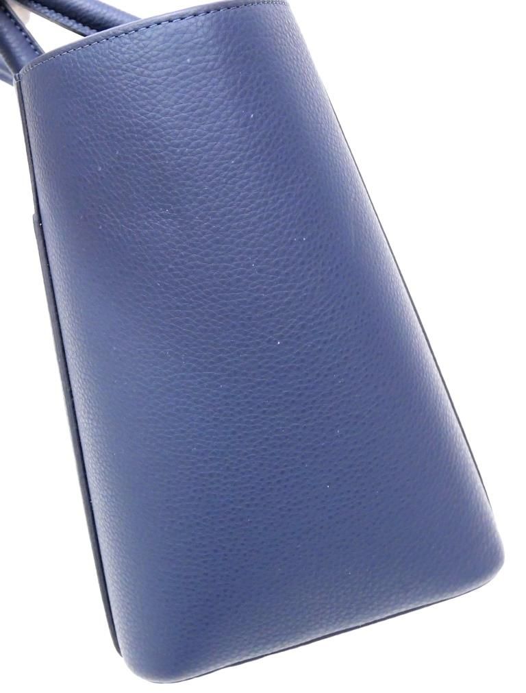 アテニア Attenir トートバッグ ネイビー レザー - メルカリ