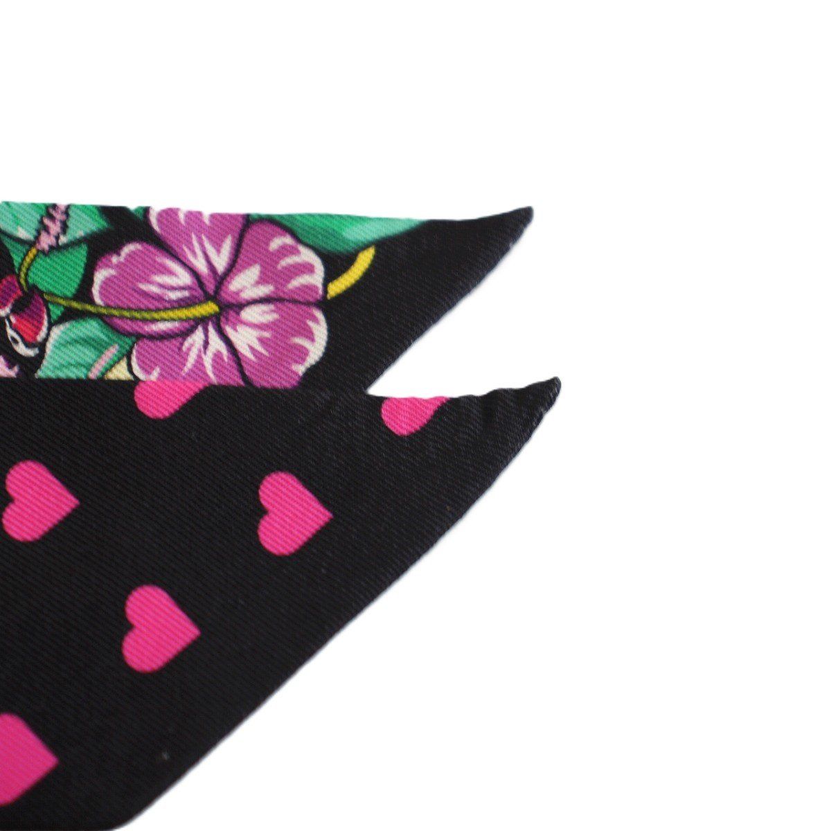 HERMES エルメス ツイリー ジャングルラブ ラブ ブラック系 シルク100