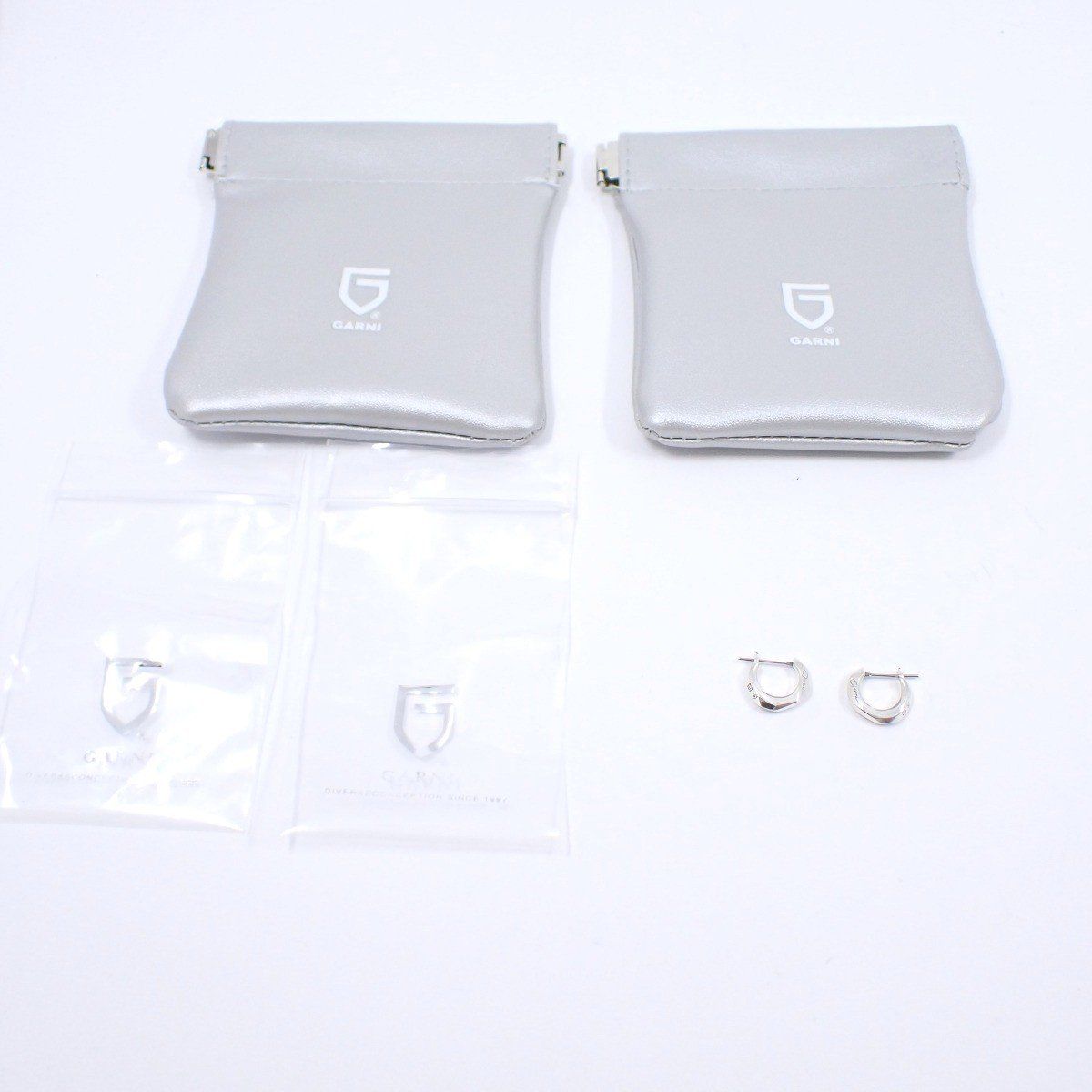 GARNI ガルニ クロッケリー フープ ピアス シルバー【いおき質店