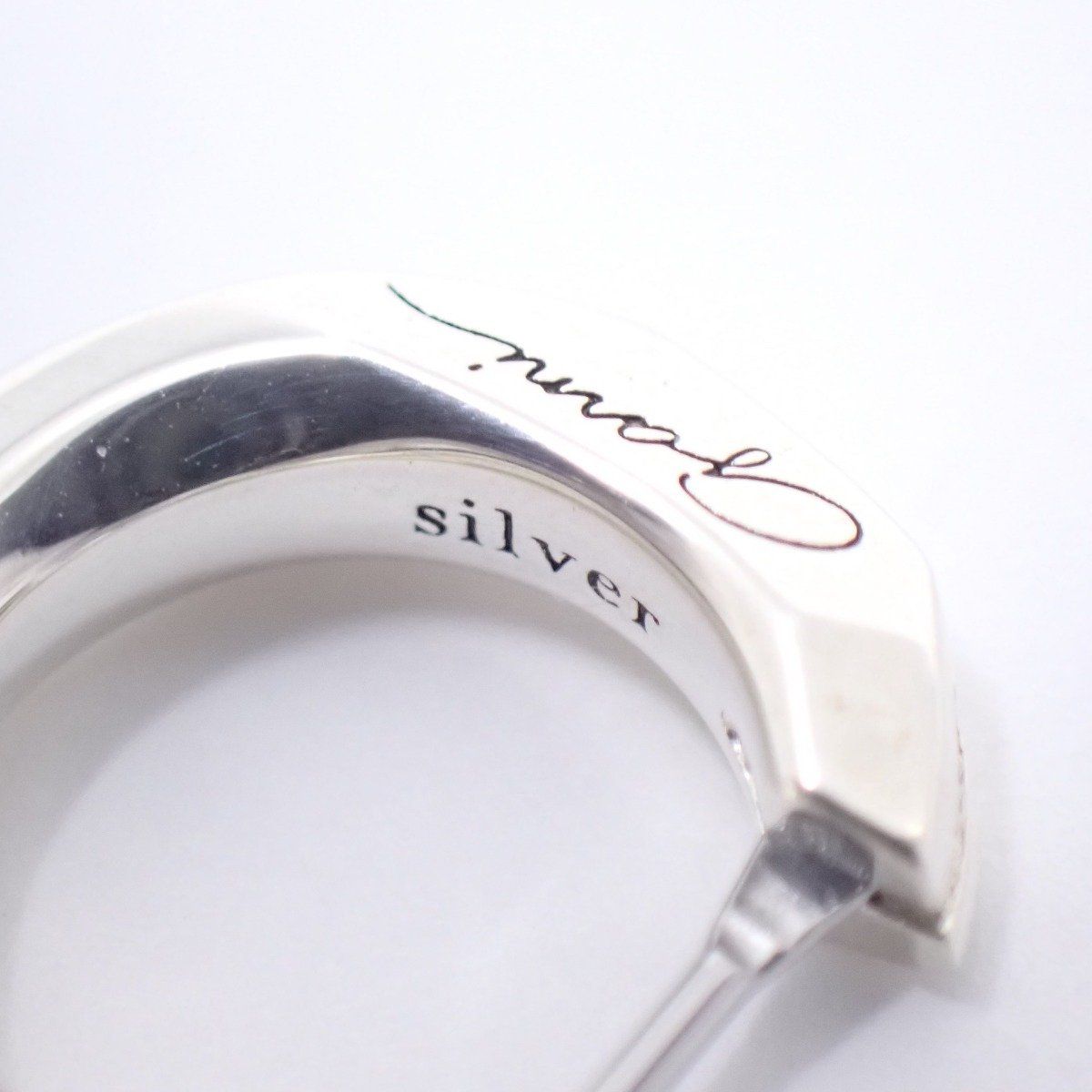 GARNI ガルニ クロッケリー フープ ピアス シルバー【いおき質店