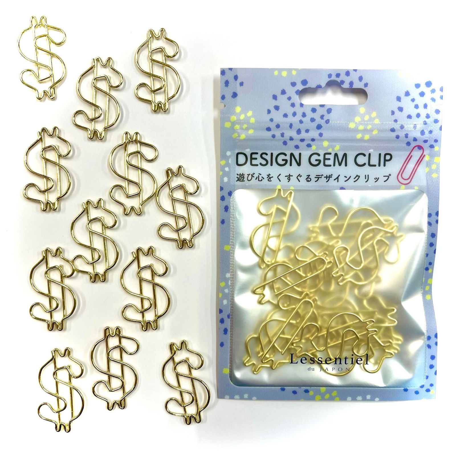 ドル クリップ 】12個入 FX 為替 円 お金 銀行 投資 ファイナンシャル プランナー ゴールド マニア A4 ペーパー アイテム デスク ゼム  モチーフ 文房具 事務 用品 勉強 ギフト ラッピング 手帳 ブックマーク - メルカリ
