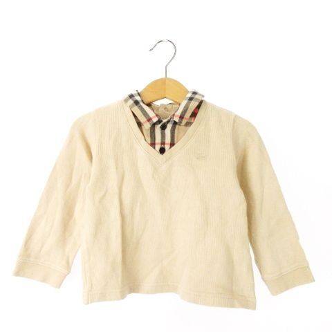 BURBERRY　フェイクレイヤード　スウェット　Lサイズ バーバリー ロンドン BURBERRY LONDON フェイクレイヤードニット