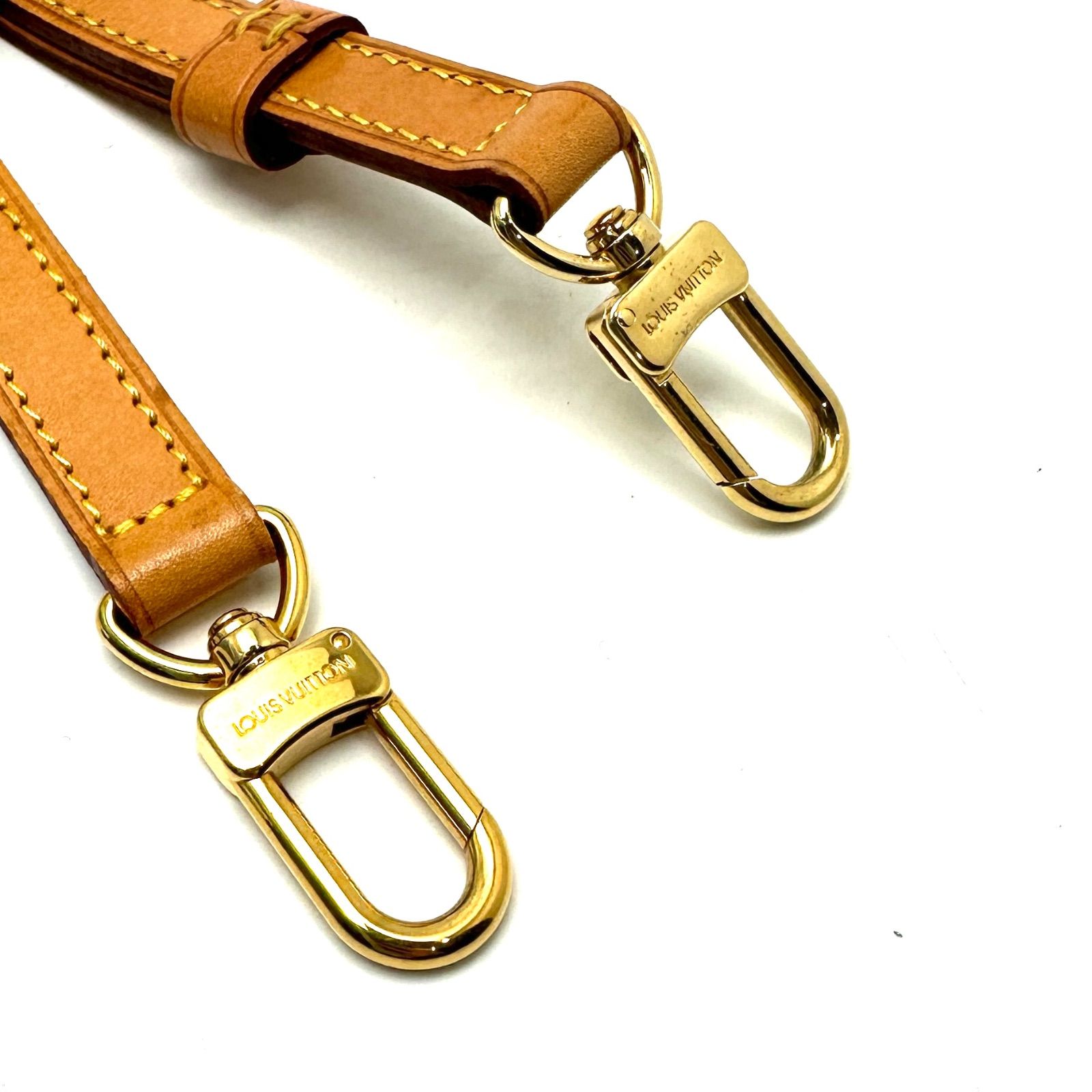 楠本質店 元住吉 ルイヴィトン LOUIS VUITTON ヌメ革 バッグ用 ストラップ 7段階調整 W1.5cm 全長 約100cm～118cm DECORATOM_COM_BR