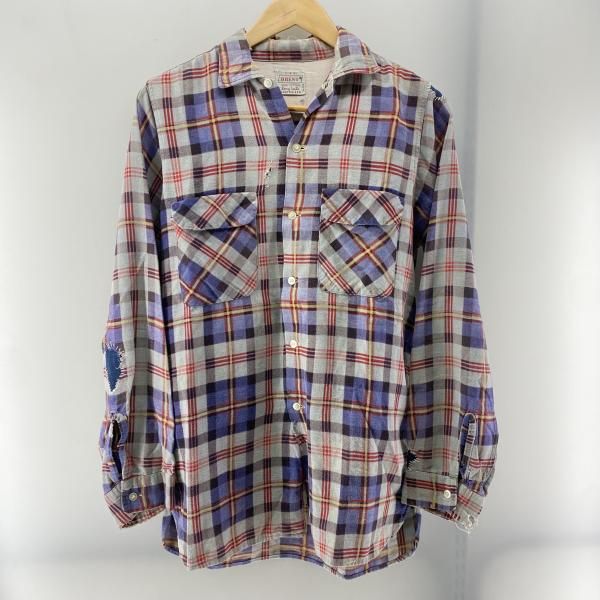 ヴィンテージ Brent チェック柄プリントネルシャツ M ヴィンテージ Brent チェック柄プリントネルシャツ M